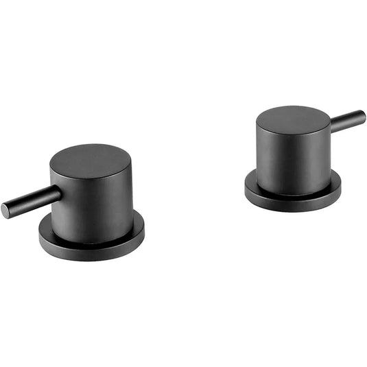 JTP Vos Deck Panel Valves Pair - Matt Black - Envy Bathrooms Ltd