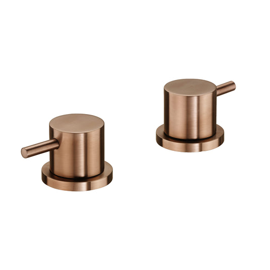JTP Vos Deck Valves Pair - Brushed Bronze - 21809BRZ - Envy Bathrooms Ltd