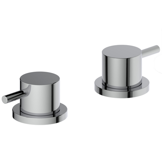 JTP Vos Deck Valves Pair Chrome | 24809CH - Envy Bathrooms Ltd