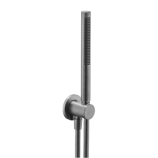 JTP Vos Designer Round Water Outlet Handset - Brushed Black - 28OUTLET/MB - Envy Bathrooms Ltd