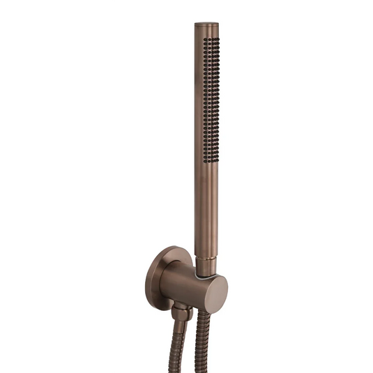 JTP Vos Designer Round Water Outlet Handset - Brushed Brass - 21OUTLET/BRZ - Envy Bathrooms Ltd