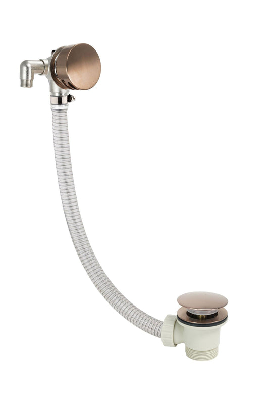 JTP Vos Exofil Bath Filler With Click Clack Waste - Brushed Bronze - 21809HACCBRZ - Envy Bathrooms Ltd