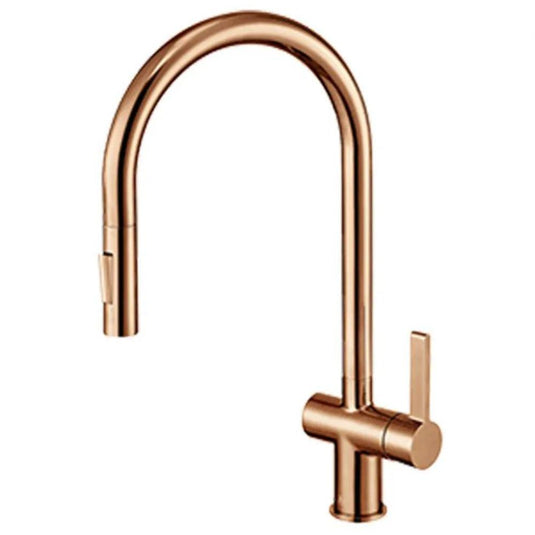 JTP Vos Kitchen Sink Mixer Tap Pull Out Spout - Rose Gold - Envy Bathrooms Ltd