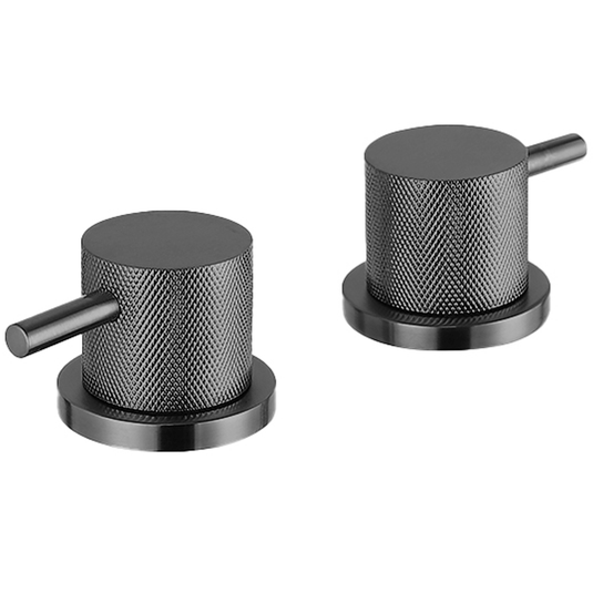 JTP Vos Lever Designer Handle Panel Valves - Brushed Black - Envy Bathrooms Ltd