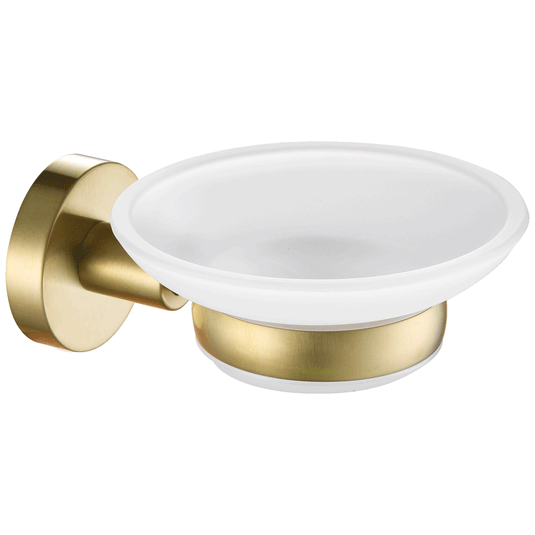 JTP Vos Modern Bathroom Soap Dish - Brushed Brass - Envy Bathrooms Ltd