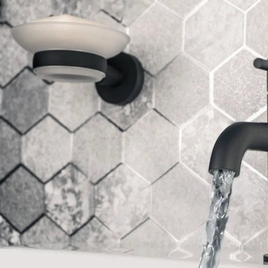 JTP Vos Modern Bathroom Soap Dish - Matt Black - Envy Bathrooms Ltd