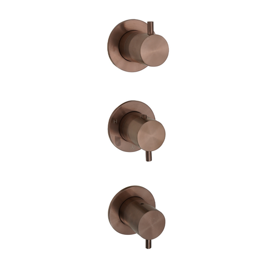 JTP Vos Modular Thermostatic Concealed 2 Outlet Shower Valve - Brushed Bronze - 21790BRZ - Envy Bathrooms Ltd