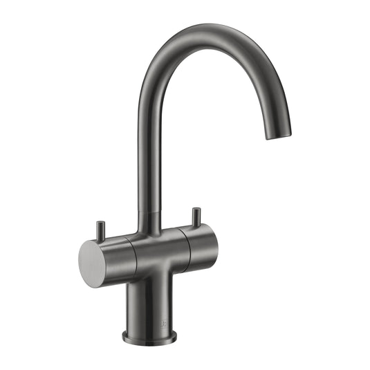 JTP VOS Mono Basin Mixer Swivel Spout Brushed Black | 27148BBL - Envy Bathrooms Ltd