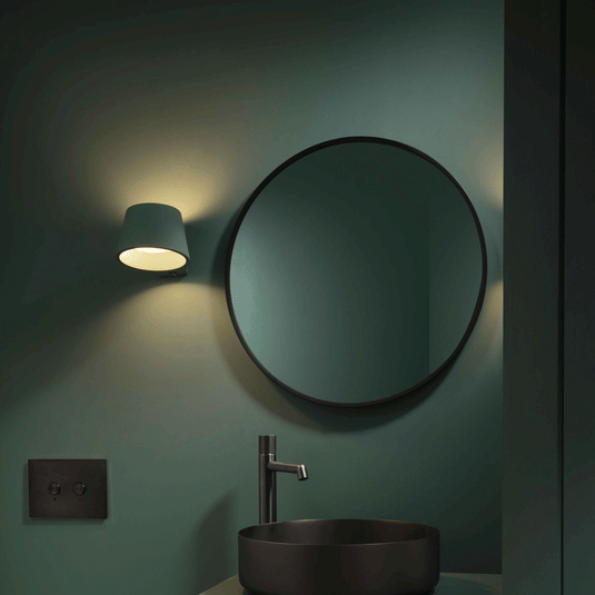 JTP Vos Round Bathroom Mirror 600mm Wide - Matt Black - Envy Bathrooms Ltd