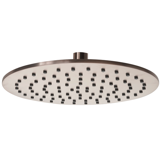 JTP Vos Round Fixed Shower Head 250mm Wide - Brushed Bronze - Envy Bathrooms Ltd