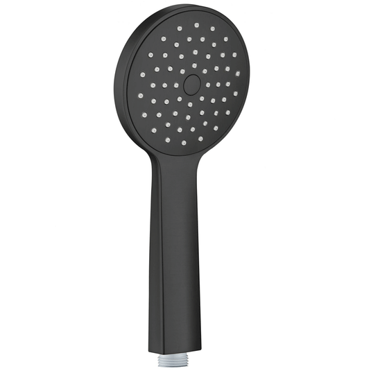 JTP Vos Round Shower Handset - Matt Black - Envy Bathrooms Ltd