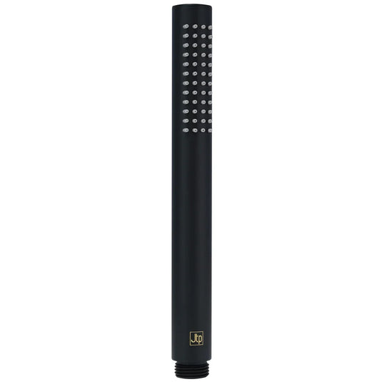 JTP Vos Round Slim Shower Handset - Matt Black - Envy Bathrooms Ltd
