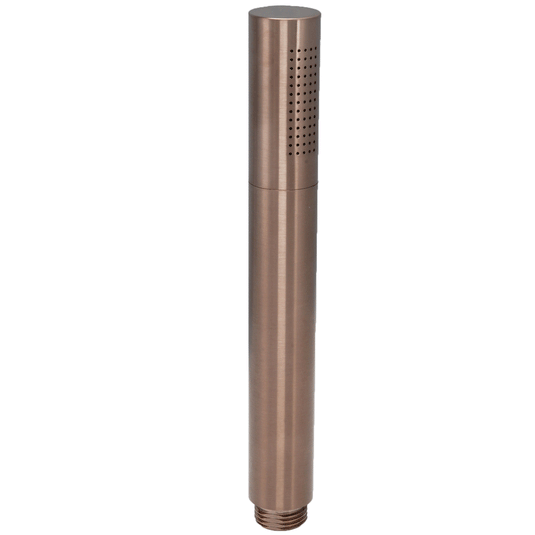 JTP Vos Single Function Round Shower Handset - Brushed Bronze - Envy Bathrooms Ltd