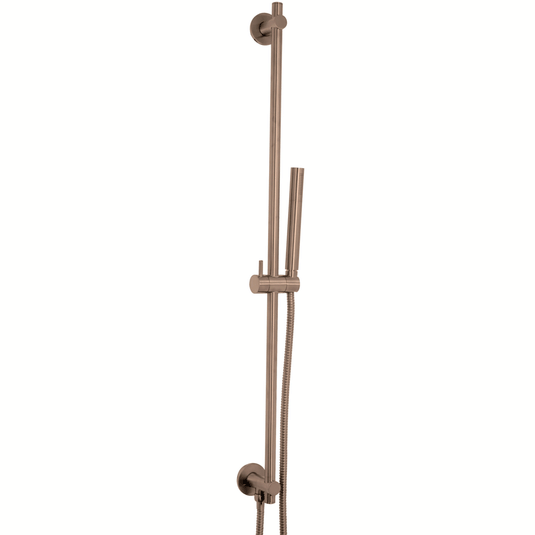 JTP Vos Single Function Slide Rail Kit with Slim Shower Handset - Brushed Bronze - Envy Bathrooms Ltd