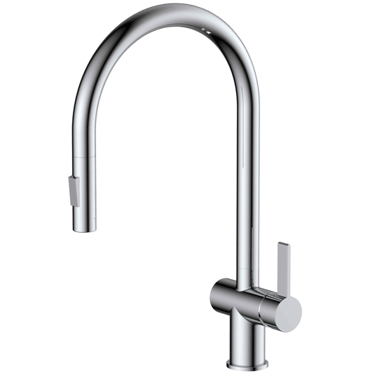 JTP Vos Single Lever Pull Out Kitchen Sink Mixer Tap - Chrome - Envy Bathrooms Ltd