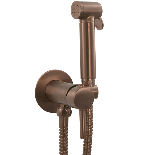 JTP Vos Single Lever Wall Mounted Douche Set - Brushed Bronze - Envy Bathrooms Ltd