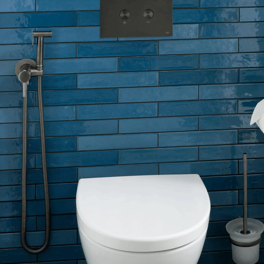 JTP Vos Single Lever Wall Mounted Douche Set for Cold and Hot Operation - Brushed Black - Envy Bathrooms Ltd