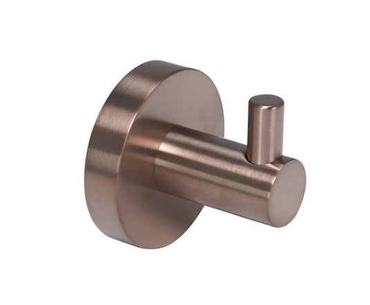 JTP Vos Single Robe Hook - Brushed Bronze - 21161BRZ - Envy Bathrooms Ltd