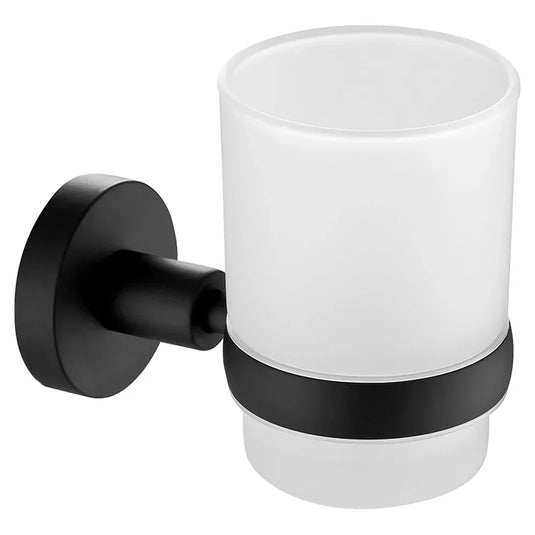 JTP Vos Single Tumbler Holder - Matt Black - Envy Bathrooms Ltd