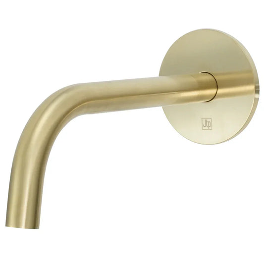 JTP Vos Slim Basin Spout 150mm Long - Brushed Brass - Envy Bathrooms Ltd