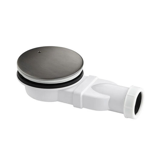 JTP Vos Slim Shower Tray Waste - Brushed Black - 27502BBL - Envy Bathrooms Ltd