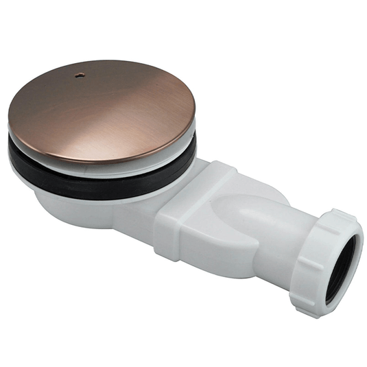 JTP Vos Slim Shower Tray Waste - Brushed Bronze - 21502BRZ - Envy Bathrooms Ltd