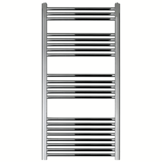 JTP Vos Straight Heated Towel Rail 1200mm H x 600mm W - Chrome - Envy Bathrooms Ltd