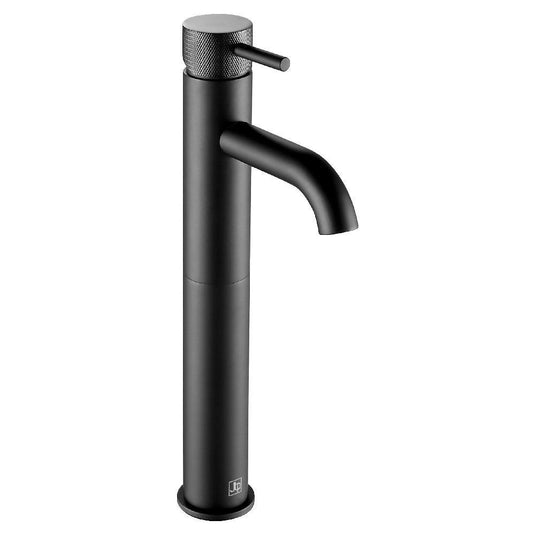 JTP Vos Tall Basin Mixer Tap with Designer Handle - Matt Black - Envy Bathrooms Ltd