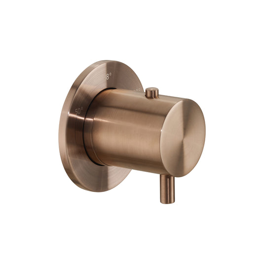 JTP Vos Thermostat For Douche - Brushed Bronze - 21012BRZ - Envy Bathrooms Ltd