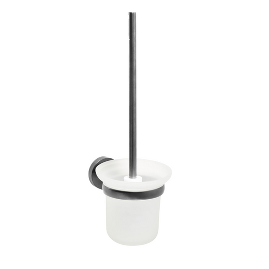 JTP Vos Toilet Brush and Holder - Brushed Black - 27165BBL - Envy Bathrooms Ltd