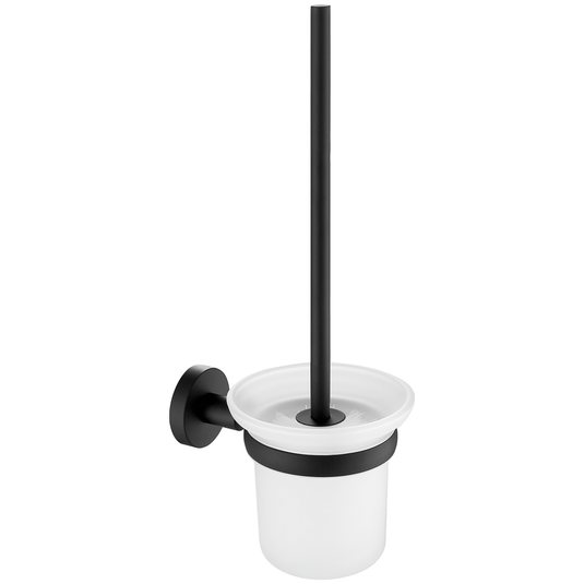 JTP Vos Toilet Brush and Holder - Matt Black - Envy Bathrooms Ltd