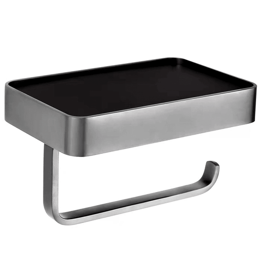 JTP Vos Toilet Roll Holder with Mobile Phone Shelf - Envy Bathrooms Ltd
