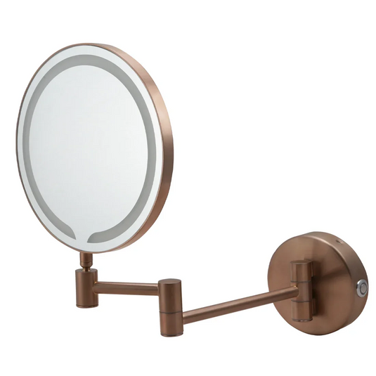 JTP Zoom Cosmetic Mirror - Brushed Bronze - ZM1BRZ - Envy Bathrooms Ltd