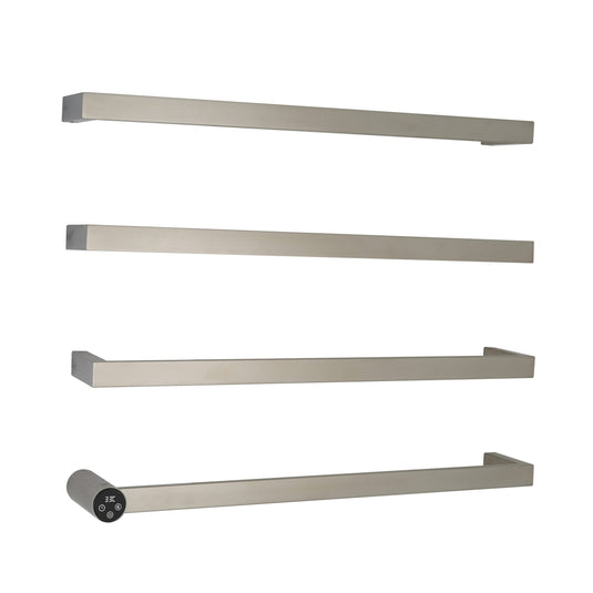JTP Zyon 486mm Electric Towel Radiator - Stainless Steel - ZY600EIX - Envy Bathrooms Ltd