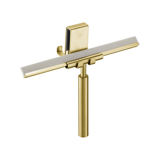 JTS Vos Squeegee With Double Sided Hook - Brushed Brass - SQUBBR - Envy Bathrooms Ltd