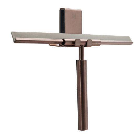 JTS Vos Squeegee With Double Sided Hook - Brushed Bronze - SQUBRZ - Envy Bathrooms Ltd