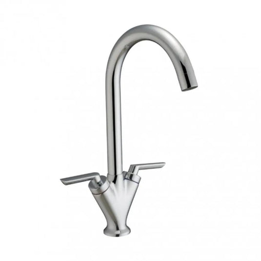 JTP Reach Monoblock Kitchen Sink Mixer Tap Dual Handle - Chrome - Envy Bathrooms Ltd