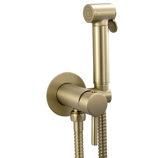 JTP Vos Single Lever Douche Set for Cold and Hot Operation - Brushed Brass - Envy Bathrooms Ltd