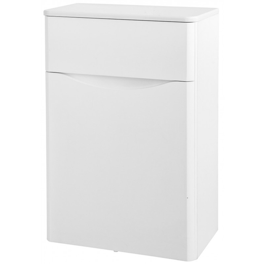 Kartell Arc Back to Wall WC Toilet Unit 500mm Wide - Gloss White - Envy Bathrooms Ltd