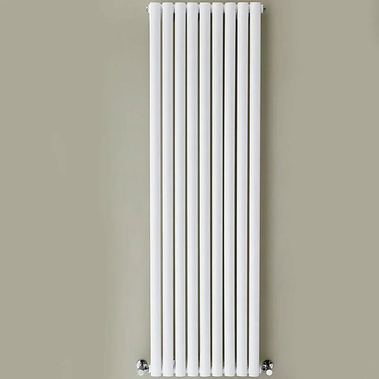 Kartell Aspen Single Designer Vertical Radiator 1800mm H x 550mm W - White - Envy Bathrooms Ltd
