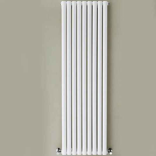 Kartell Aspen Single Designer Vertical Radiator 1800mm H x 550mm W - White - Envy Bathrooms Ltd