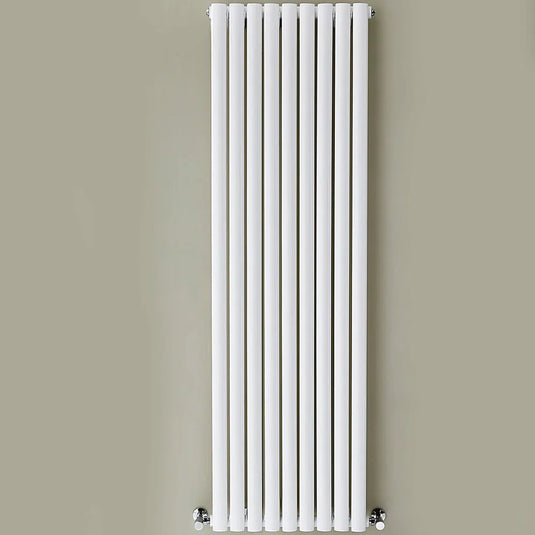 Kartell Aspen Single Designer Vertical Radiator 1800mm H x 550mm W - White - Envy Bathrooms Ltd