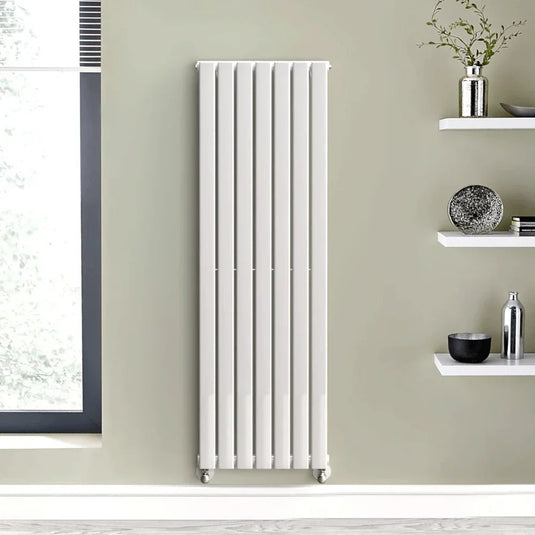 Kartell Boston Designer Radiator 1600mm H x 480mm W - White - Envy Bathrooms Ltd
