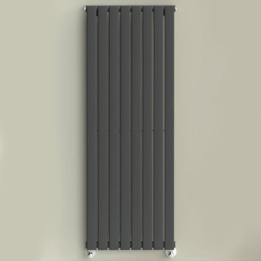 Kartell Boston Designer Radiator 1600mm H x 550mm W - Anthracite - Envy Bathrooms Ltd