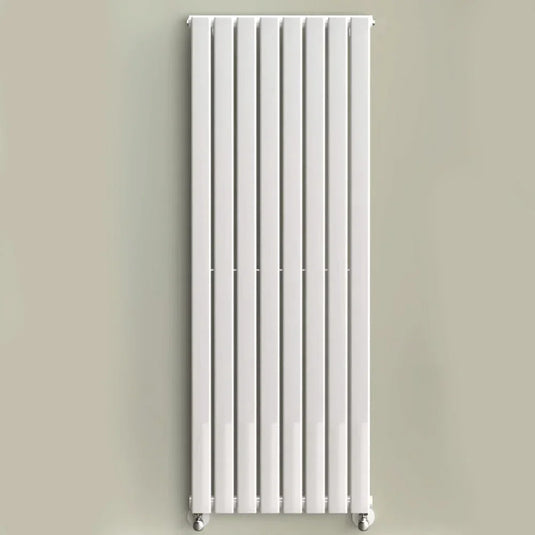 Kartell Boston Designer Radiator 1600mm H x 550mm W - White - Envy Bathrooms Ltd