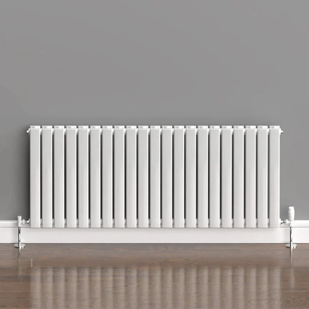 Hrs Radiators Kartell Boston Double Designer Horizontal Radiator 600mm H x 1470mm W