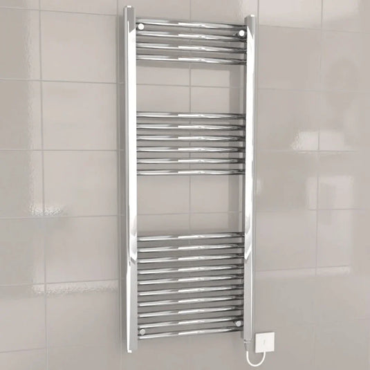 Kartell K-Rad Electric Straight Heated Towel Rail 1200mm H x 500mm W - Chrome - Envy Bathrooms Ltd