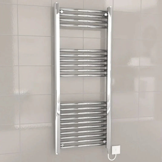 Kartell K-Rad Electric Straight Heated Towel Rail 1200mm H x 500mm W - Chrome - Envy Bathrooms Ltd