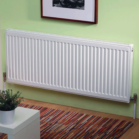 Kartell K-Rad Kompact Type 21 Double Panel Plus Compact Radiator 600mm H x 2000mm W - White - Envy Bathrooms Ltd