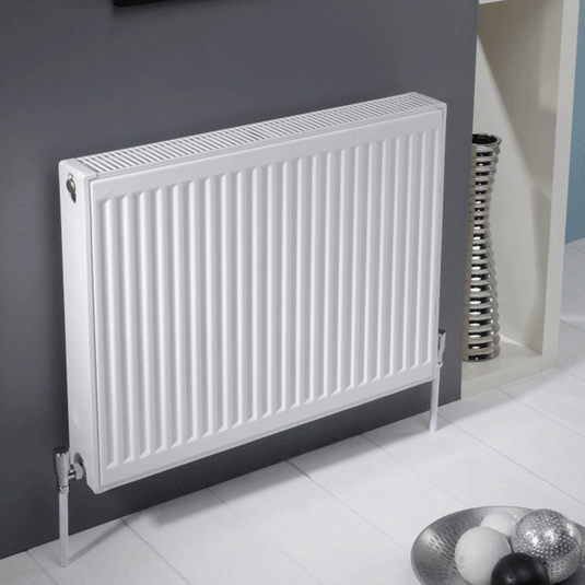Kartell K-Rad Kompact Type 22 Double Convector Compact Radiator 600mm H x 1300mm W - White - Envy Bathrooms Ltd